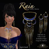 Exquisite Rain Lapis Lazuli Jewelry Set Gift Box