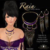 Exquisite Rain Tanzanite Jewelry Set Gift Box
