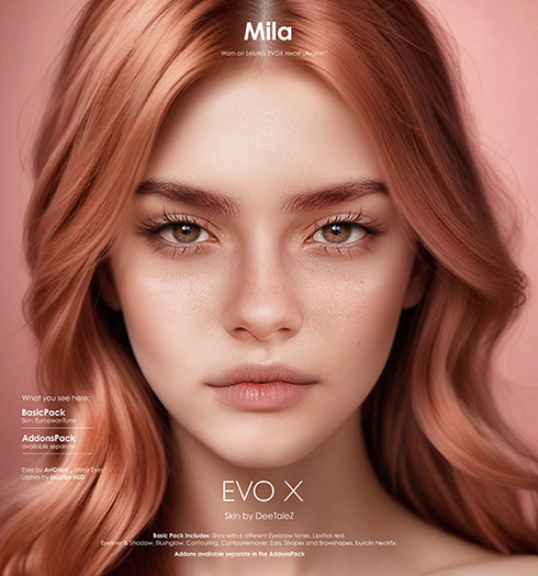 DeeTaleZ *DEMO* for LELUTKA EVOX - Mila - ALL SKINTONES