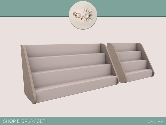 *** rojo *** Display Shelves Long & Short