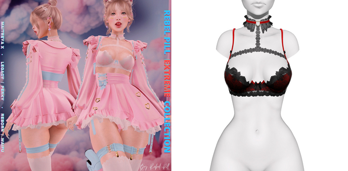 Rebelpill - Extreme Collection Bra Red