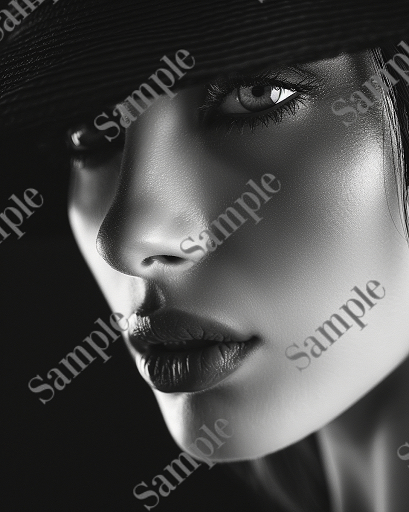 Nighttime Black and White Highly Detailed
