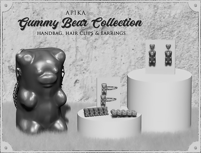 [Apika] Gummy Bear Hair Clips (DEMO)