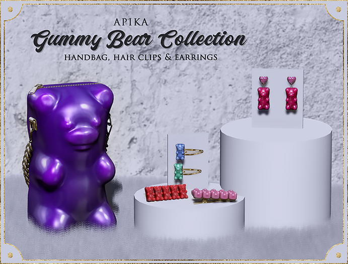 [Apika] Gummy Bear Hair Clips
