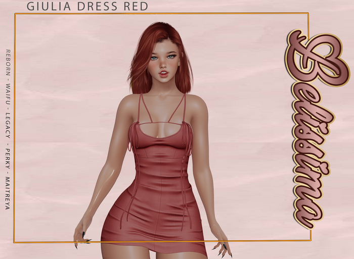 [Belissima] GIULIA DRESS RED