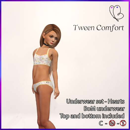 Tween Comfort - Underwear set - Hearts