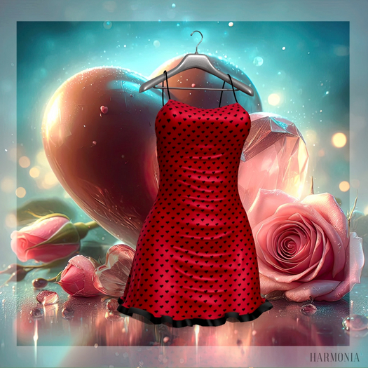 Valentine Red Angelic Dress LaraX