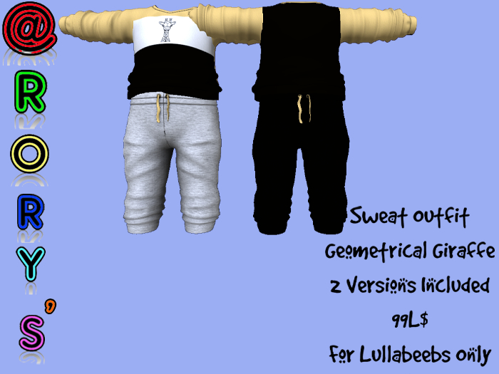 @Rory's Sweat Outfit Geometrical Giraffe for Lullabeebs