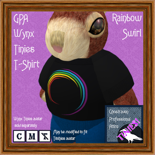 GPA Wynx Tinies T-Shirt - Rainbow Swirl Print