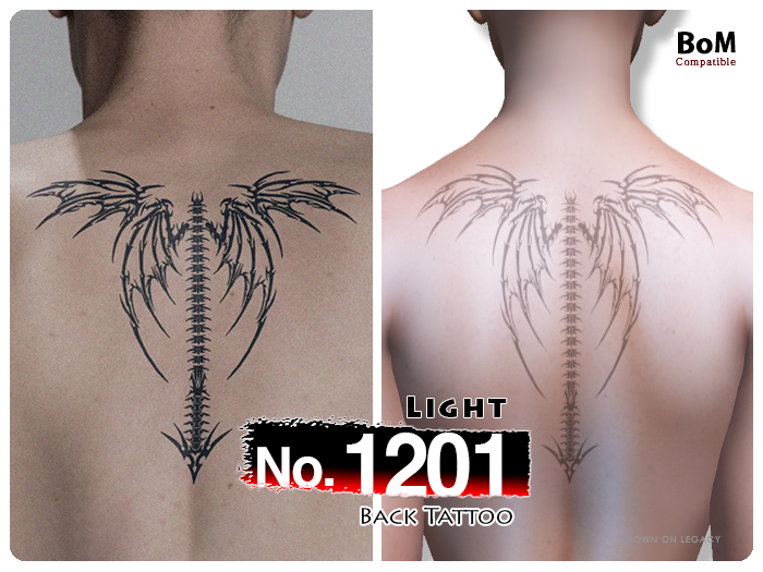 (Back Tattoo) No.1201 Light
