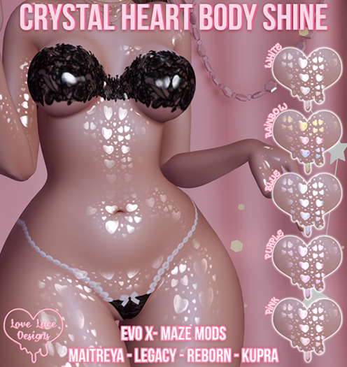 ::LL:: Crystal Heart Body Shine 