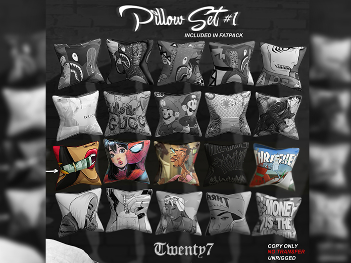 [27] Pillow Set #1 [DECOR/UNRIGGED]