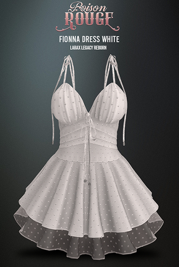 POISON ROUGE Fionna Dress White 
