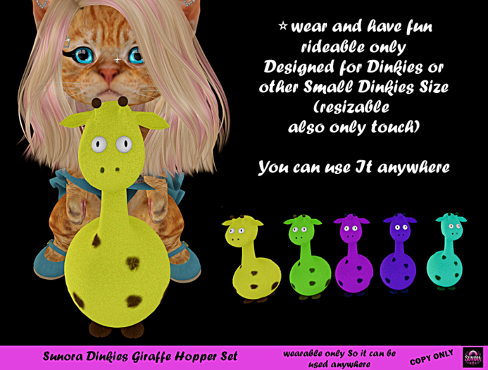 Sunora Dinkies Giraffe Hopper Set