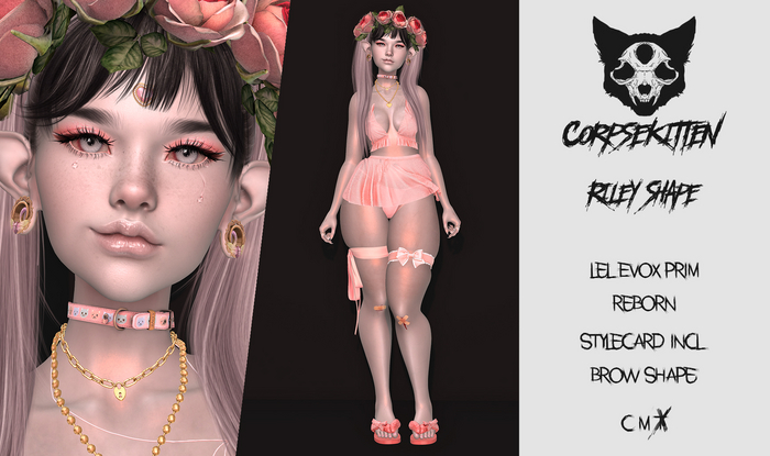 Corpsekitten - Riley Shape (Prim,Reborn)