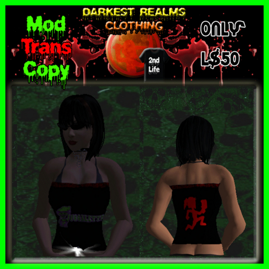 DRC - Juggalette Black Halter Top - Riddle Box