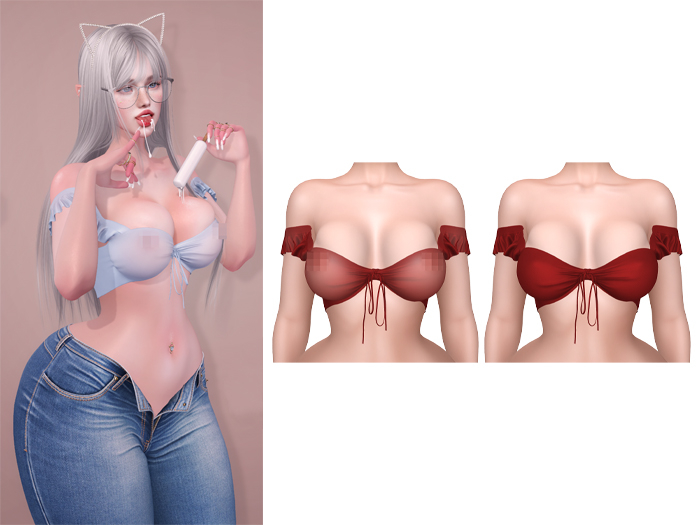 Mossu - Sienna Top - Dark Red