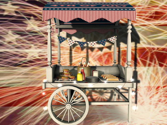 :DH: Grill Cart ~4th of July~ (MESH)