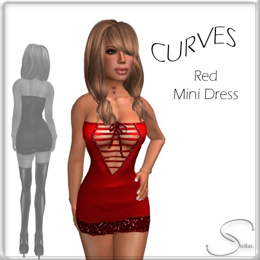 [Stellar] Curves Mini Dress in red