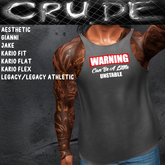 Warning, Can be a little unstable Men's Tank (MT1) <Wear Me>