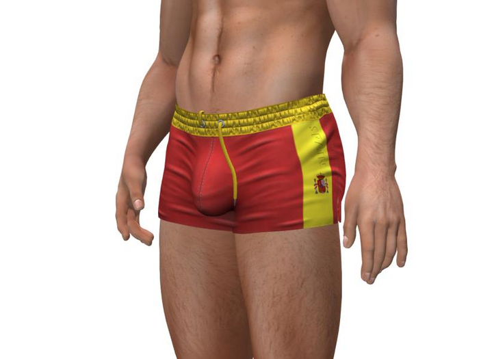 TwoSided Euro shorts Spain