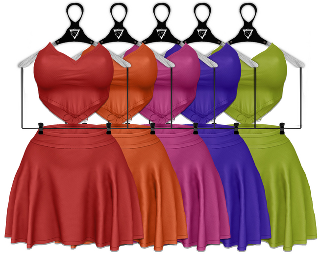 ZVI. Izara Top & Skirt - Lucent
