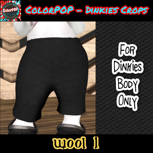 ColorPOP - Dinkies Crops - Wool 1 BOX (ADD to Unpack)