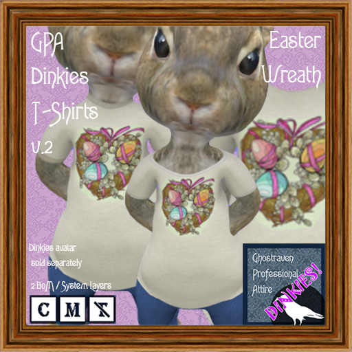 GPA Dinkies T-Shirt - Easter Wreath Print v.2