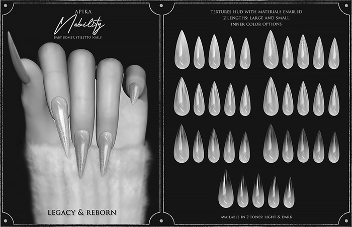 [Apika] Nobility Stiletto Nails - Fatpack (DEMO)
