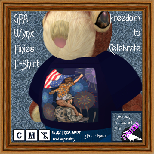 GPA Wynx Tinies T-Shirt - Freedom to Celebrate Print