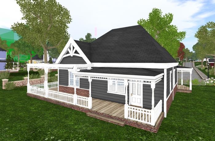 LH - Victorian - Doyle/Derby porch extention wi/rail MP3AP