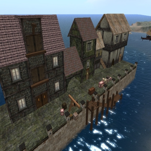 Medieval-Docks   houses