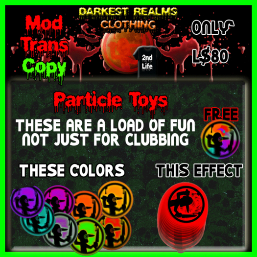 DRC - Glowing Butcherman Particle Toy - Mixed Colors Angle