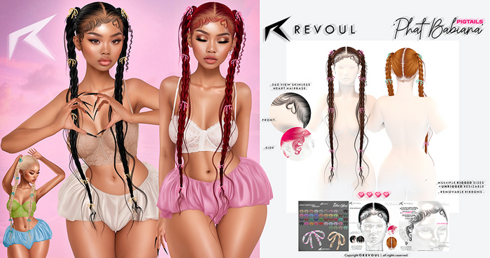 REVOUL - 'Phat Babiana' Pigtails / KAWAII PACK (add me)
