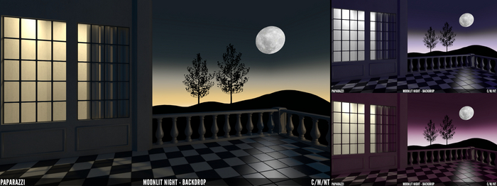 Paparazzi - FATPACK BACKDROPS - Moonlit Night