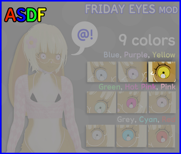 [asdf] Friday Mod for Cherry Head (Yellow)