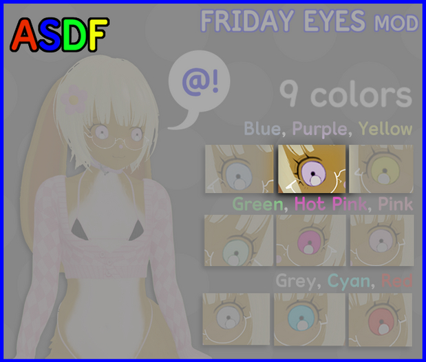[asdf] Friday Mod for Cherry Head (Purple)