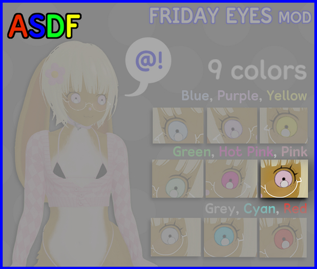[asdf] Friday Mod for Cherry Head (Pink)