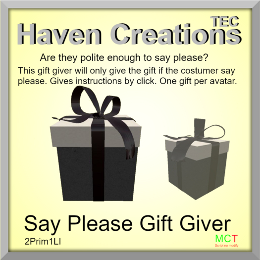 *HC* Say Please Gift Giver