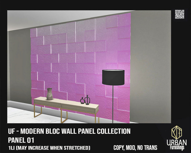 Modern Bloc wall panel collection (Panel-01)