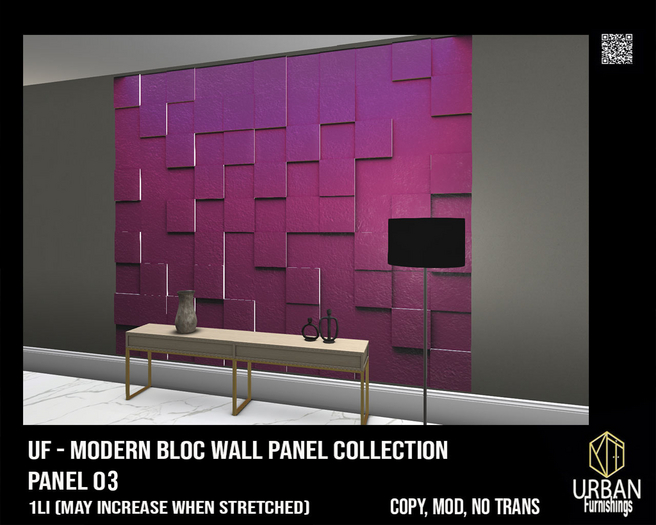 Modern Bloc wall panel collection (Panel-03)