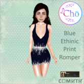 :Cho: Blue Ethnic Romper- Maitreya HUD