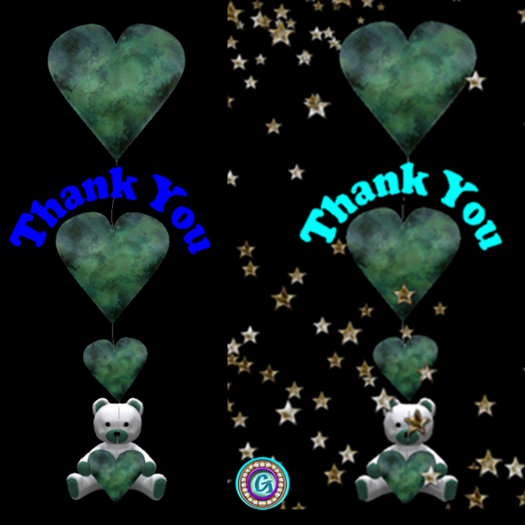 Big Thank You Teddy Bear Balloons Green