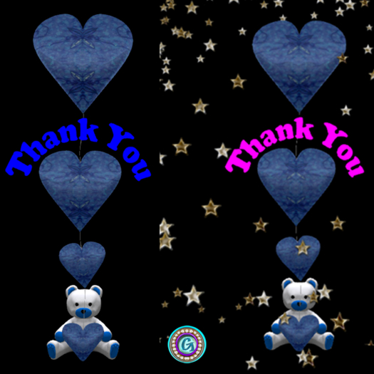 Big Thank You Teddy Bear Balloons Blue