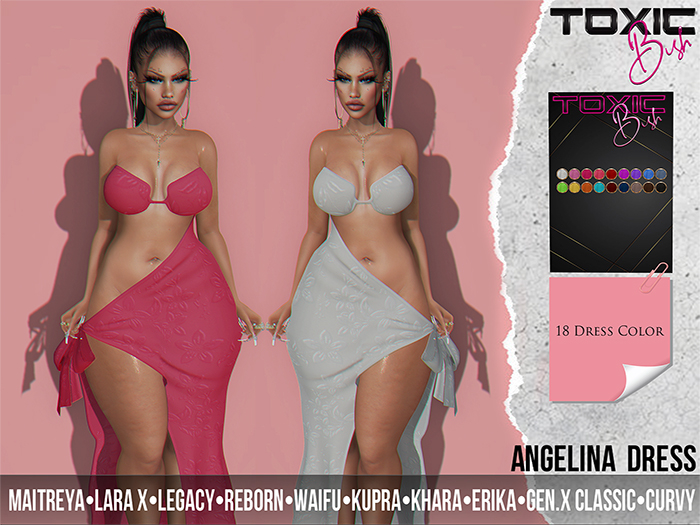 [TOXIC BISH] Angelina Dress @ HUD