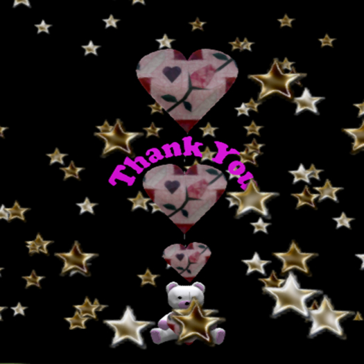 Countertop Thank You Teddy Bear Balloons Pink
