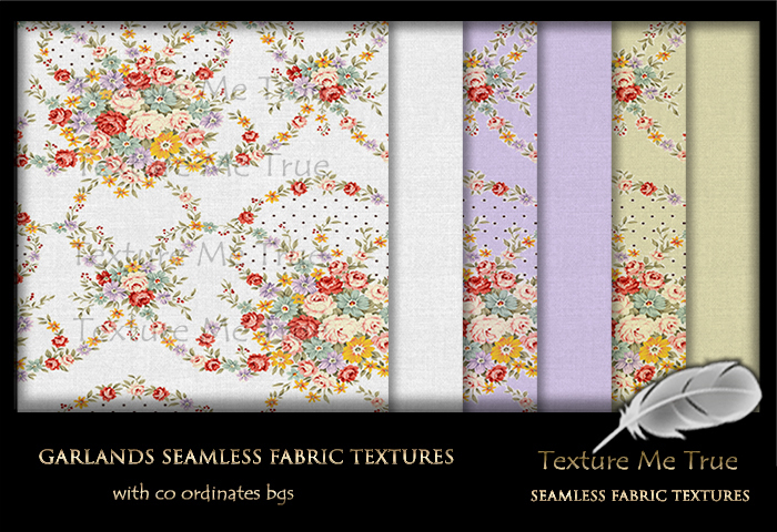 TMT Garlands seamless fabric textures