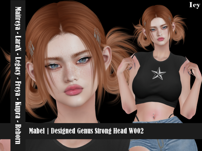 Gift!!!ICY beauty // Mabel Shape / Genus Strong Head W002