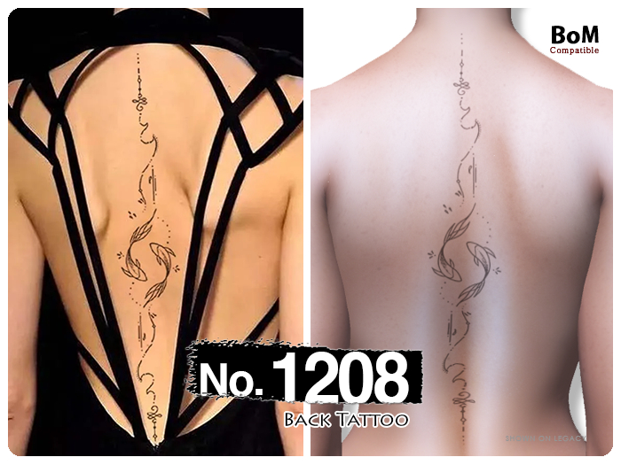 (Back Tattoo) No.1208