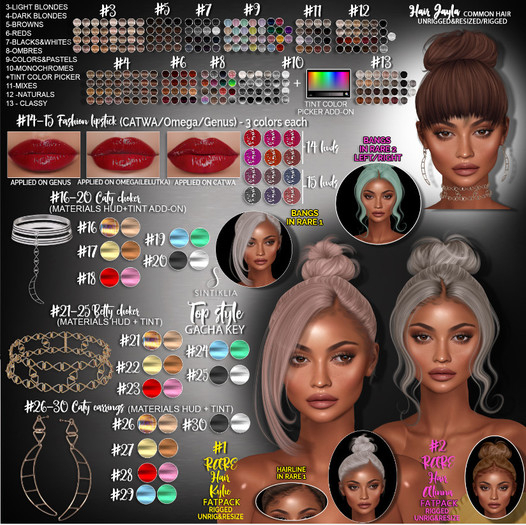 #3 Sintiklia - Top style - Hair Jayla - Light blondes